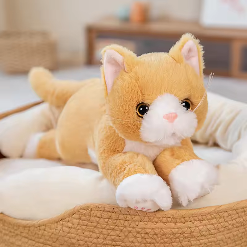 Fluffy Kawaii Orange Kiten Plush