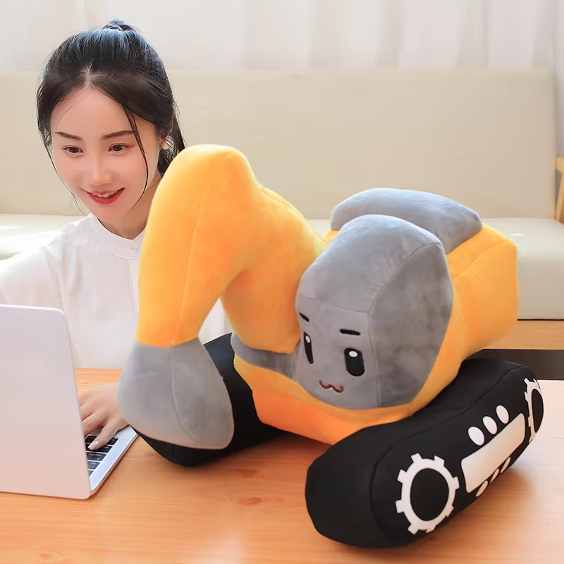 Cute Yellow Excavator Plush