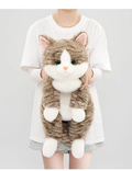 Grey & White Cat Plush