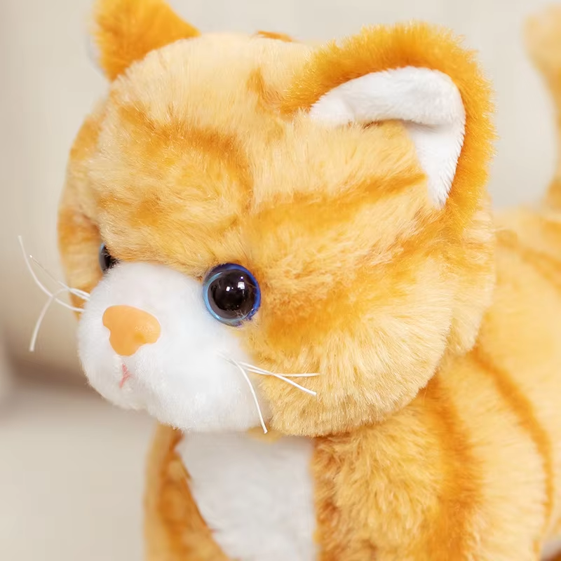 Fluffy Orange Kitten Plush