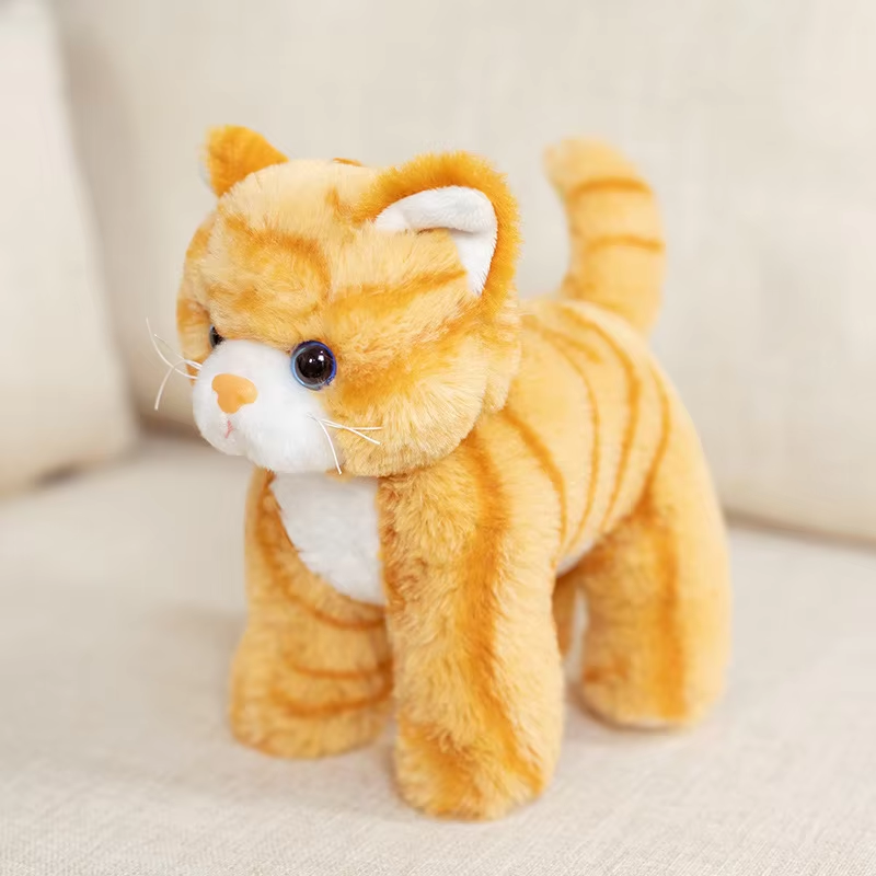 Fluffy Orange Kitten Plush