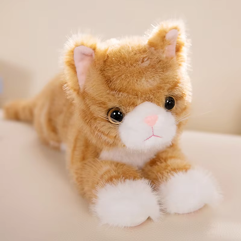 Fuzzy Orange Kitten Plush