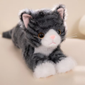 Fuzzy Dark Grey Kitten Plush
