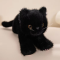Fuzzy Black Kitten Plush