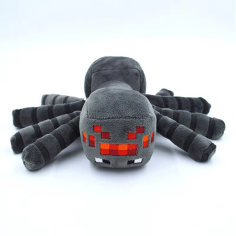 Pixels Black Spider Plush