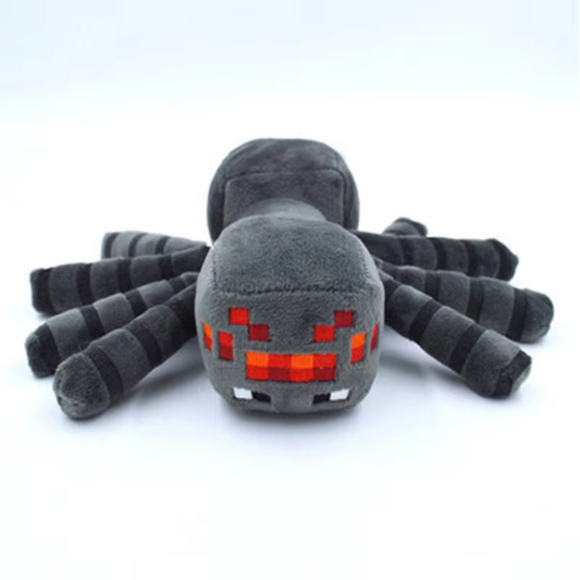 Pixels Black Spider Plush