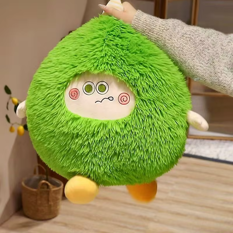 Fuzzy Green Monster Plush
