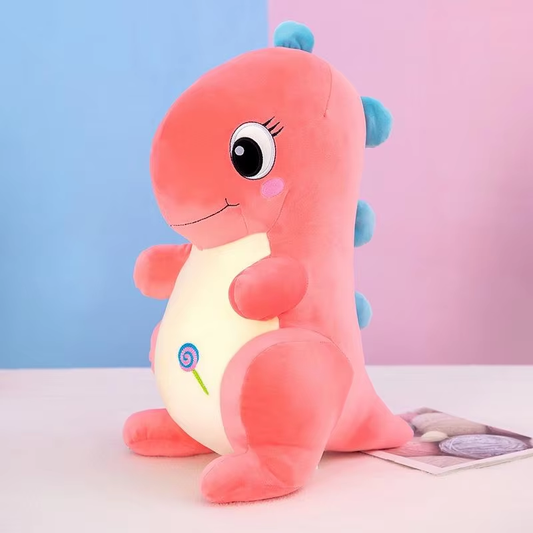 Kawaii Soft Pink Dino Plush