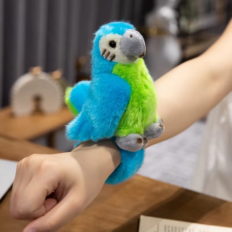 Cute Blue Parrot Bracelet Plush