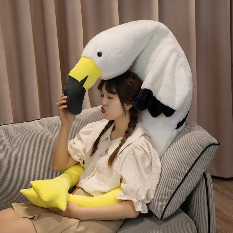 Jumbo White Flamingo Plush