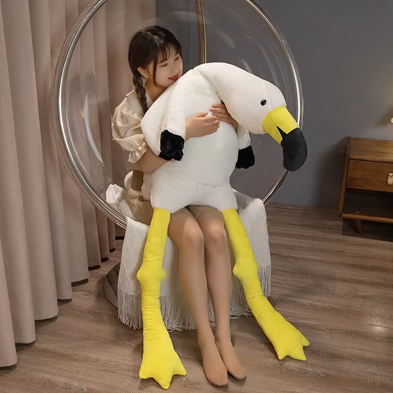 Jumbo White Flamingo Plush