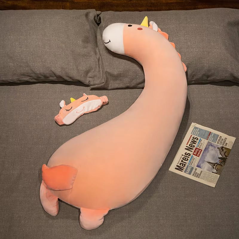 Long Cuddly Unicorn PillowPlush