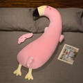 Long Cuddly Flamingo Pillow Plush