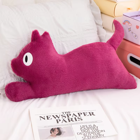 Cute Purple Cat Pillow Plush