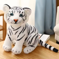 Lifelike Snow Tiger Plush