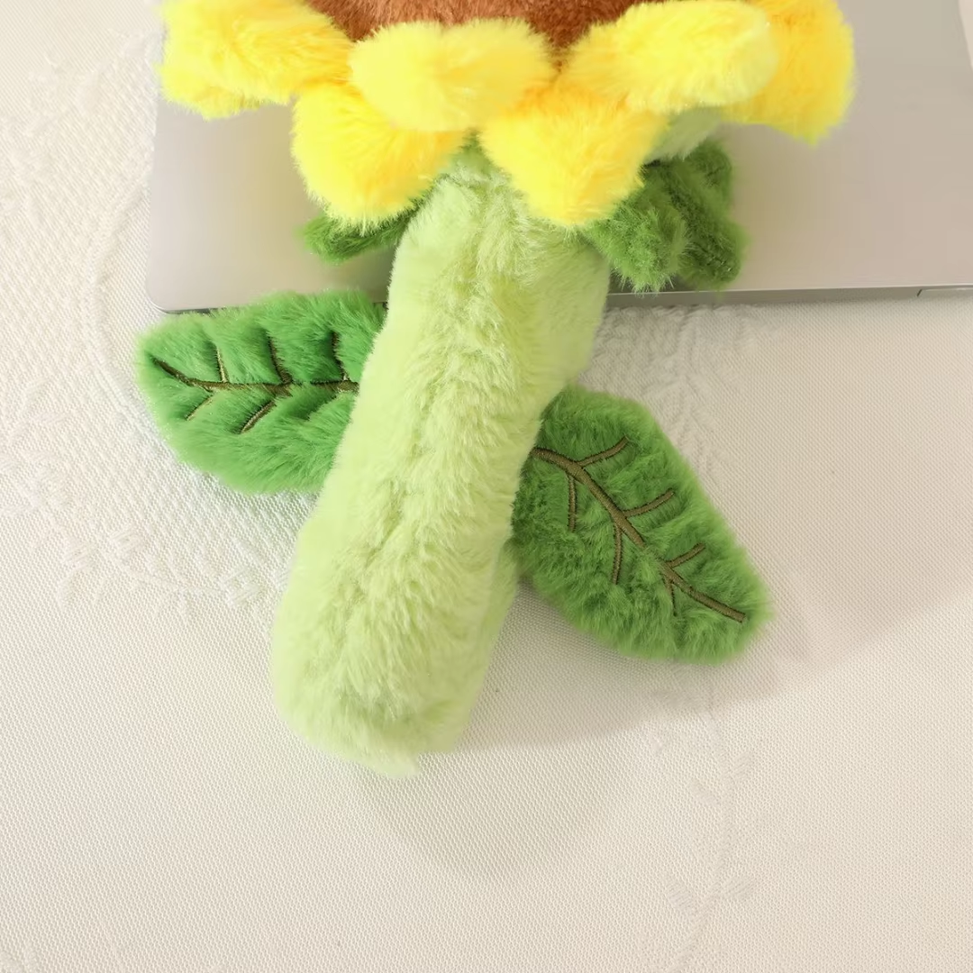 Adorable Fluffy Sunflower Plush