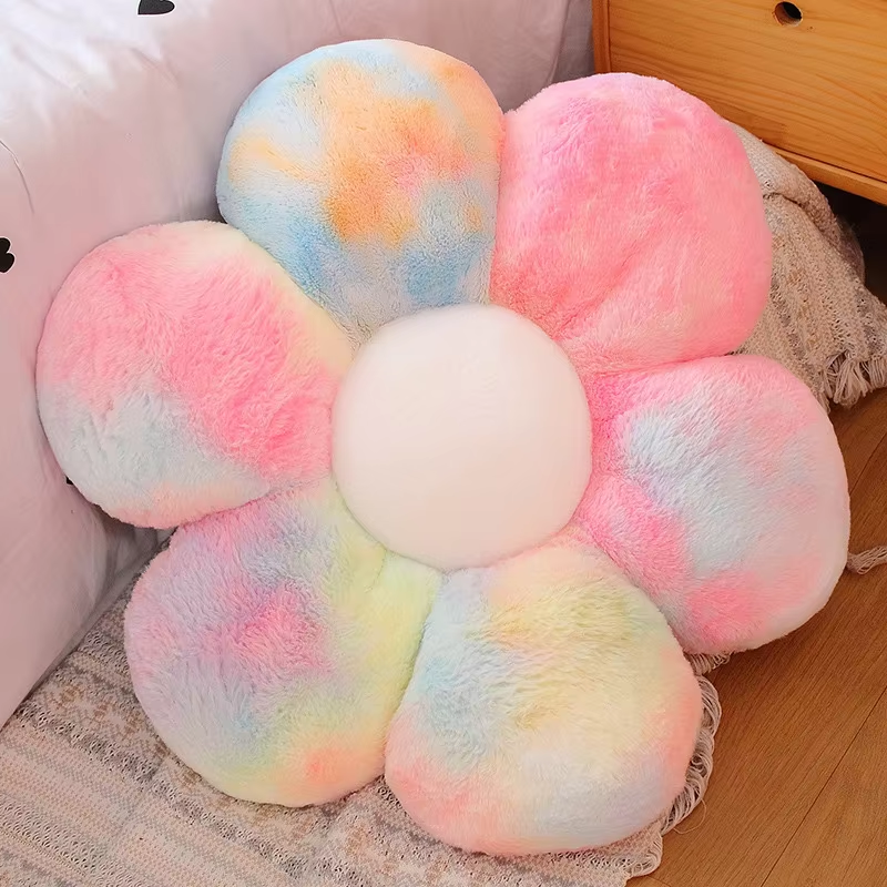 Multicolor Flower Pillow Plush