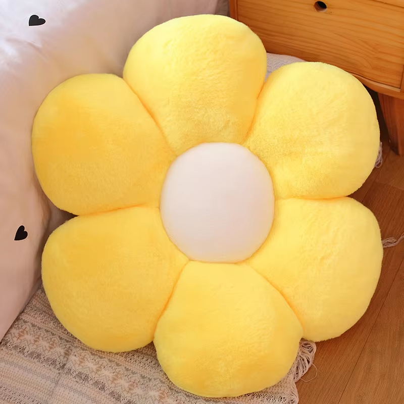 Yellow Flower Pillow Plush