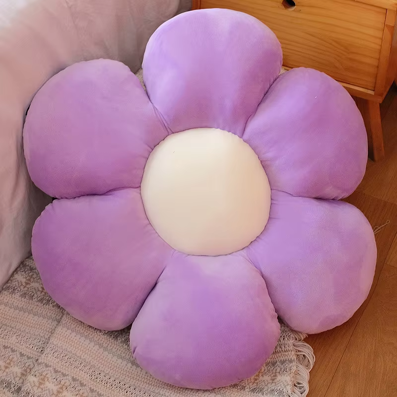 Purple Flower Pillow Plush