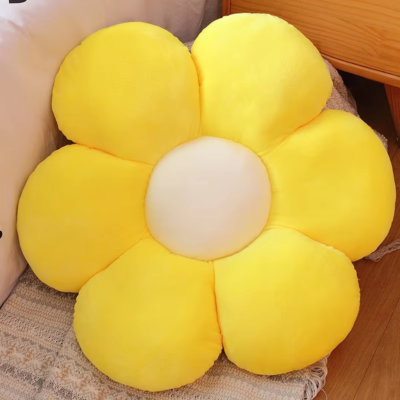 Yellow Flower Pillow Plush