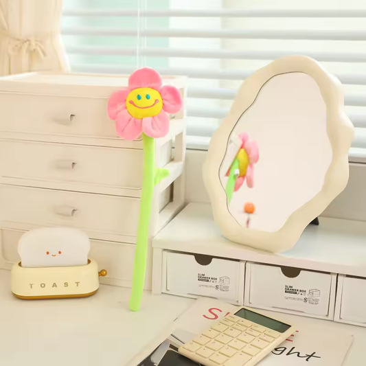 Pink Happy Flower Plush