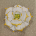 Yellow Lotus Pillow Plush