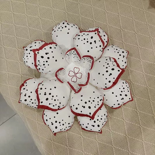Red Lotus Pillow Plush