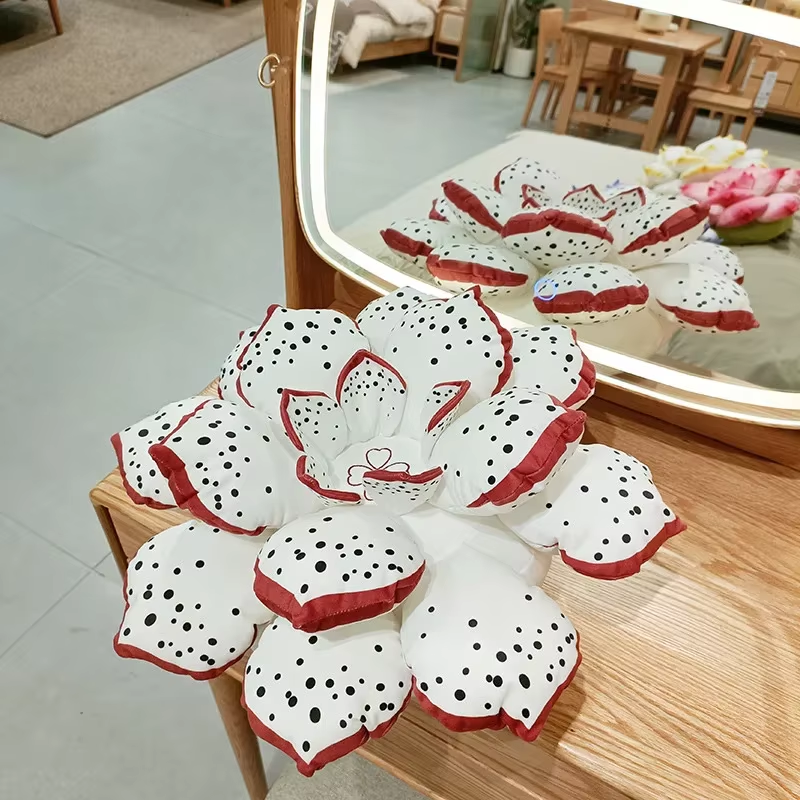 Red Lotus Pillow Plush