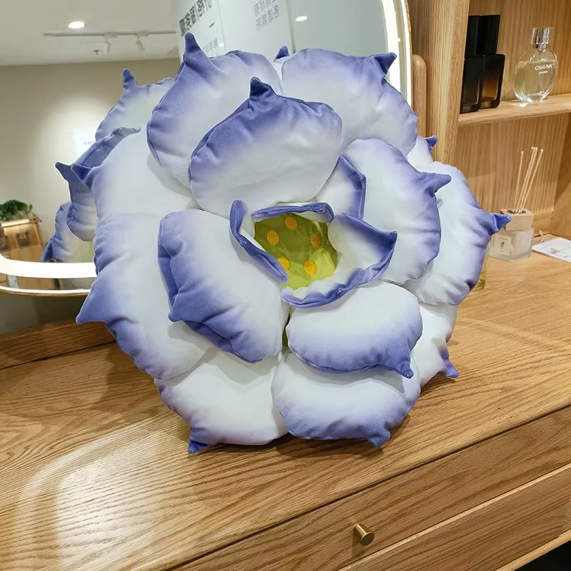 Blue Lotus Pillow Plush