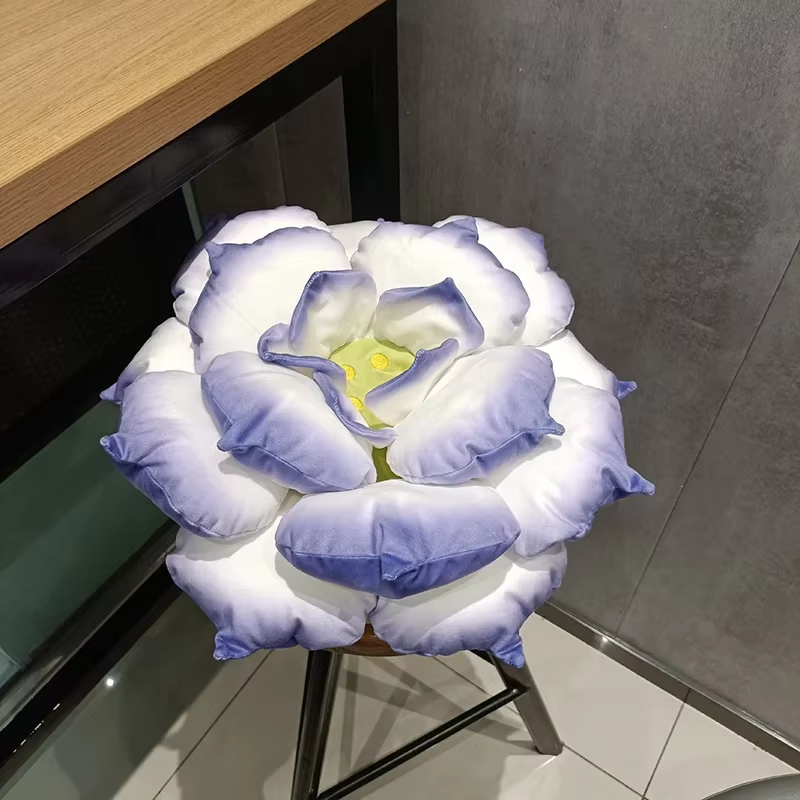 Blue Lotus Pillow Plush