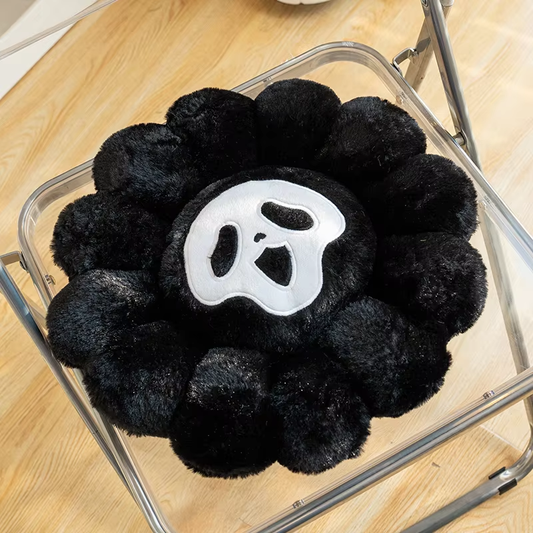 Scream Black Flower Plush