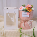Classy Pink Flowers Bouquet Plush