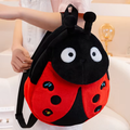 Fluffy Ladybug Backpack Plush