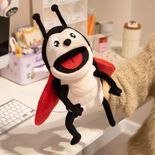 Smiling Ladybug Puppet Plush