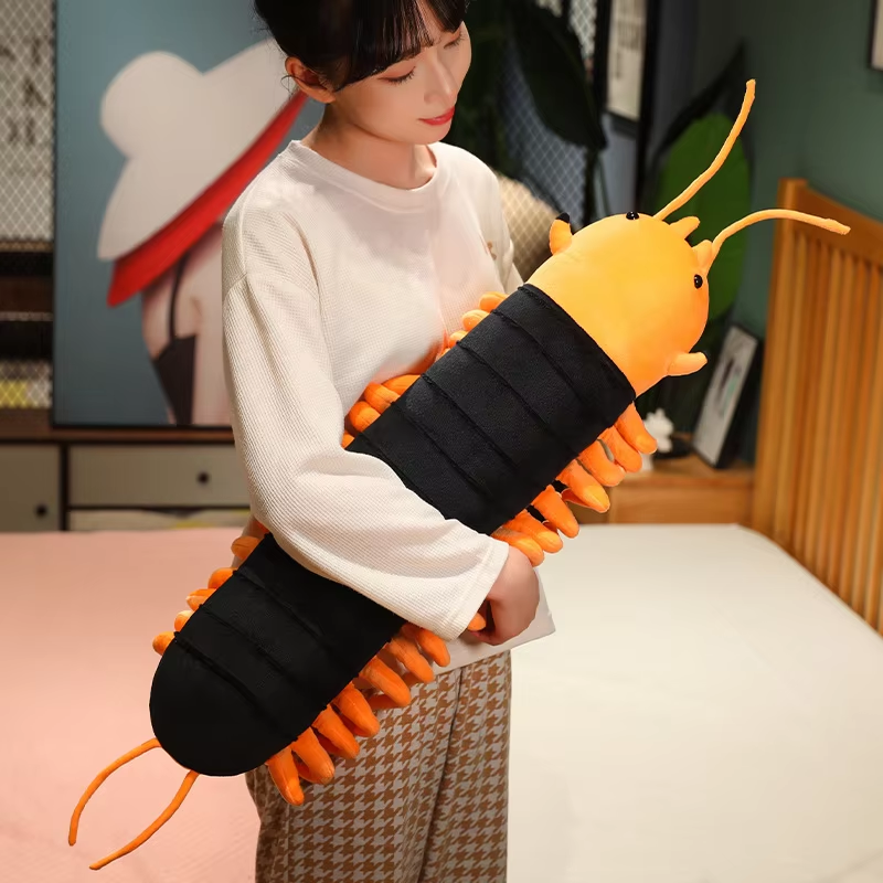 Long Yellow Centipede Plush
