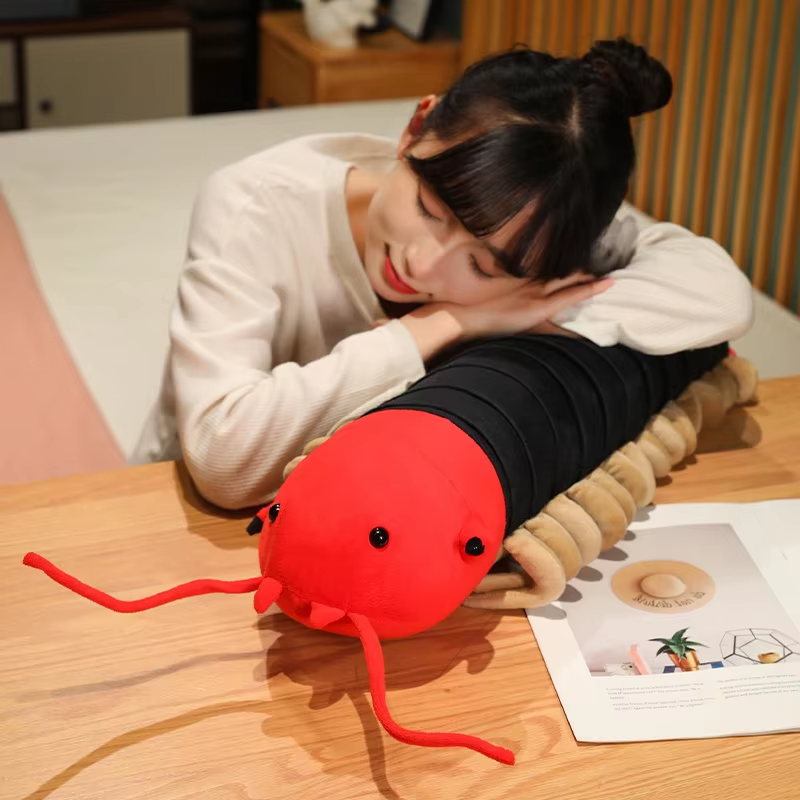 Long Red Centipede Plush