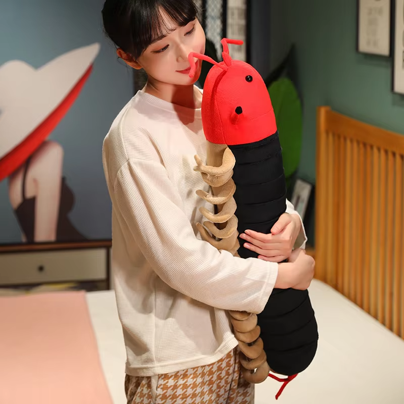 Long Red Centipede Plush