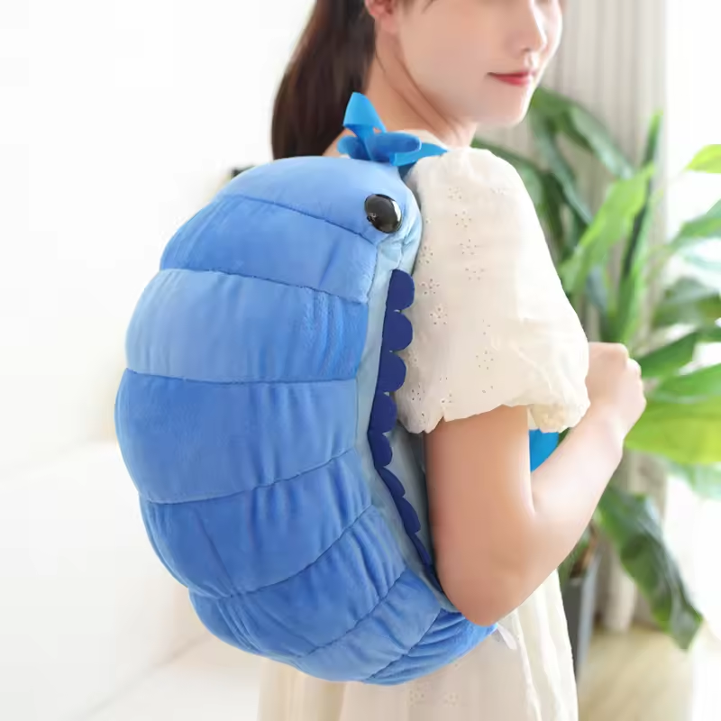 Blue Isopod Plush Backpack