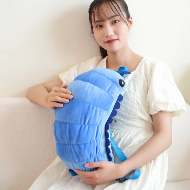 Blue Isopod Plush Backpack