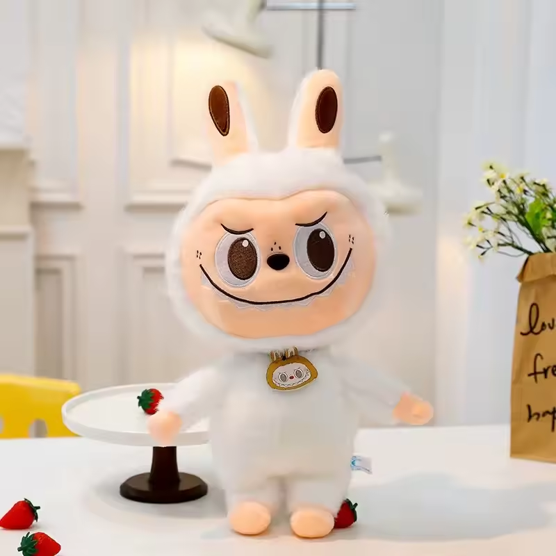 White Labubu Rabbit Plush