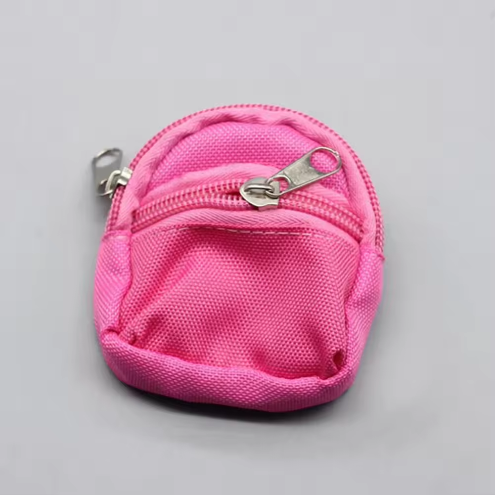 Pink Small Backpack For Plushies