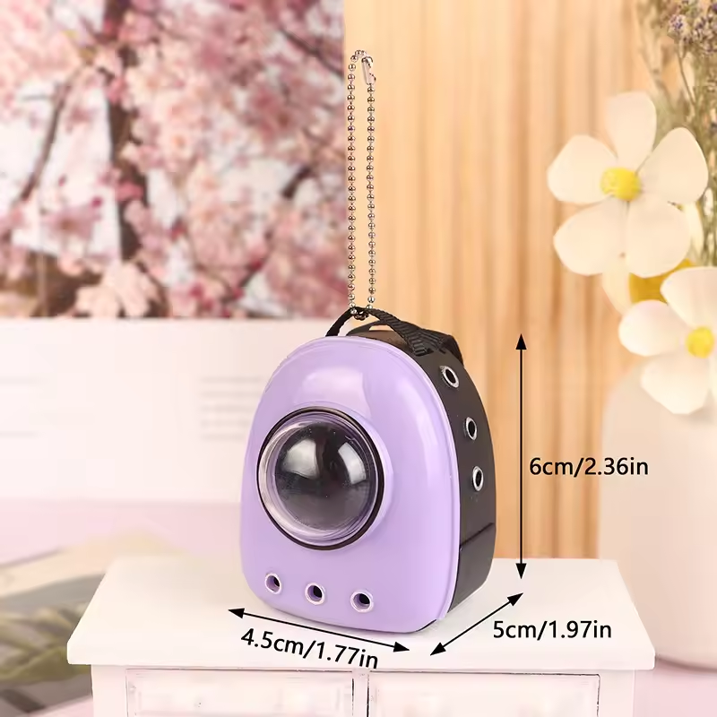 Purple Small Pet Backpack For Plushies