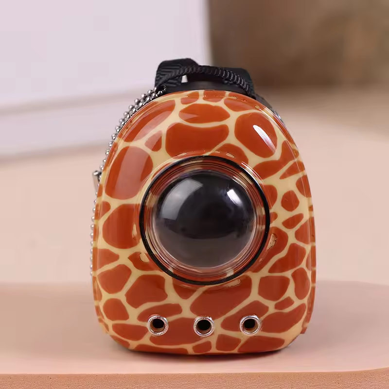 Giraffe Pattern Small Pet Backpack For Plushies