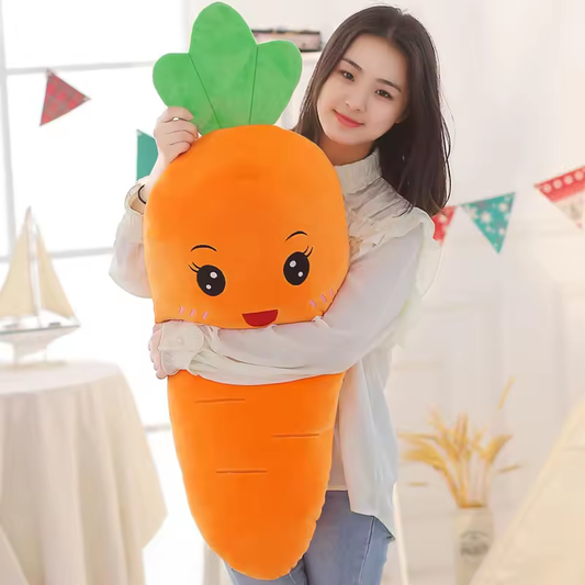 Big Cute Happy Carrot Soft Plush