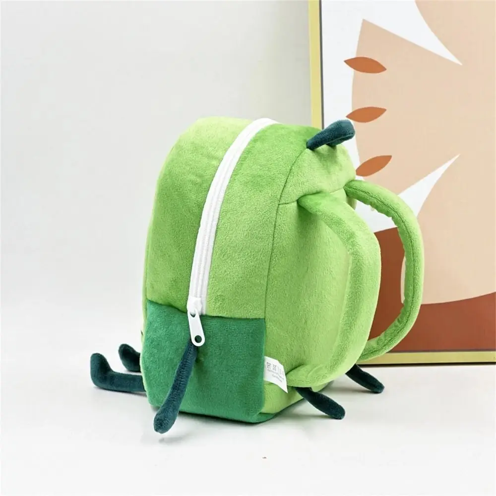Adorable Fluffy Green Backpack
