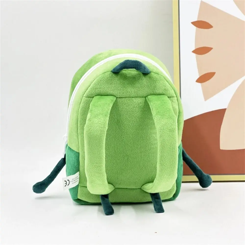 Adorable Fluffy Green Backpack