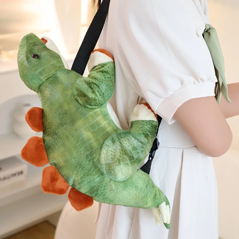 Green Cute Stegosaurus Backpack