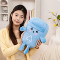 Blue Trash Can Plush