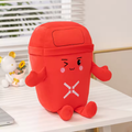 Red Trash Can Plush
