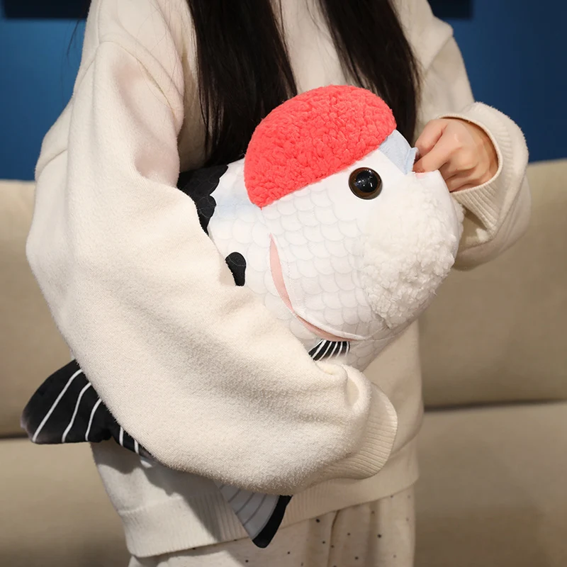 Red Head Black & White Ranchu Goldfish Plush